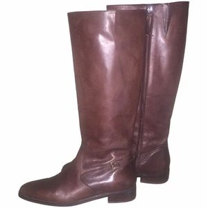 Ralph Lauren Halima Calfskin Riding Boots, 8.5M